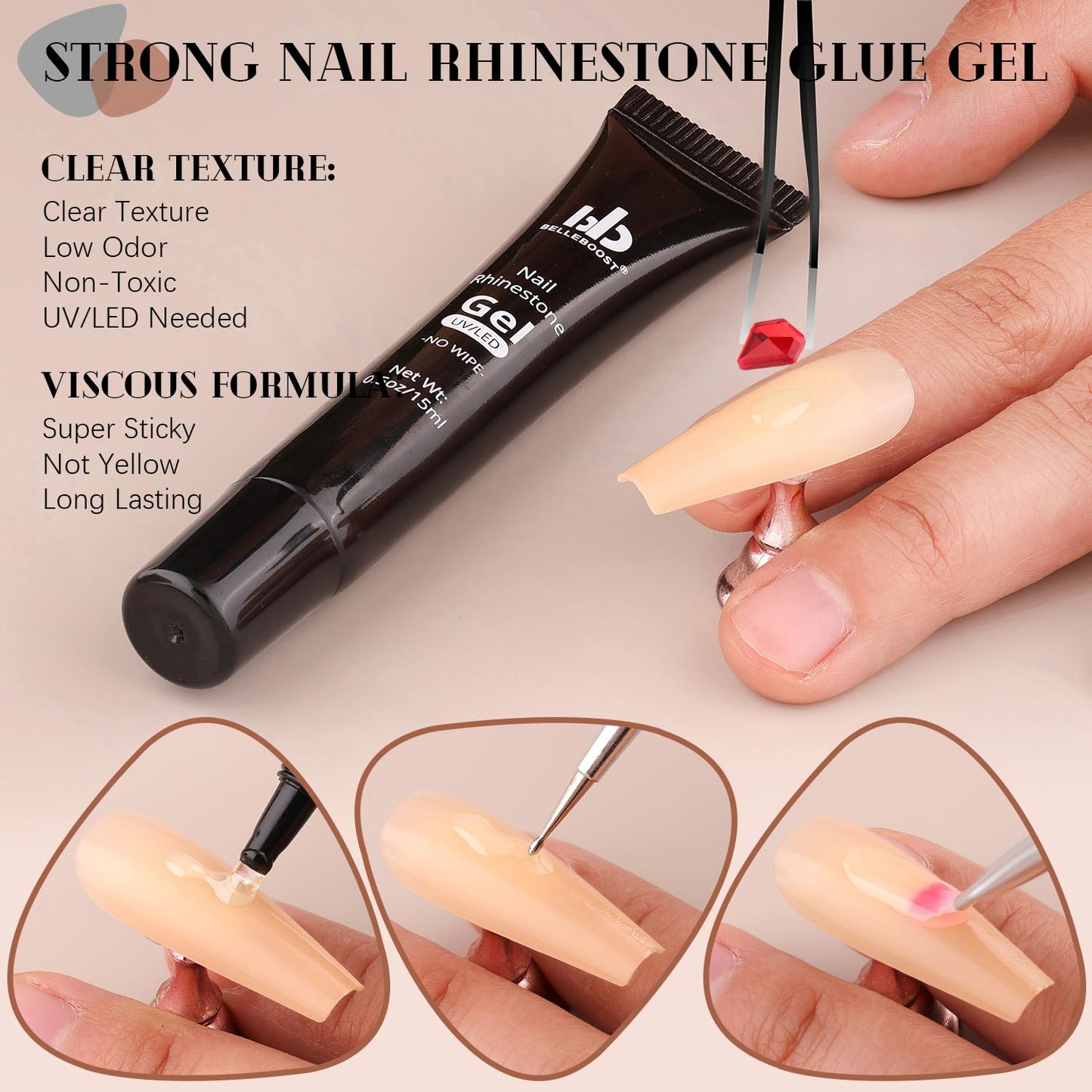 3220Pcs Champagne Gold Nail Rhinestones 120Pcs Multi Shapes Flatback Gems Charms Crystal+3100Pcs 1.5-4mm Round Beads, Glass Diamond Gemstones for Bedazzling Acrylic Nails Decoration