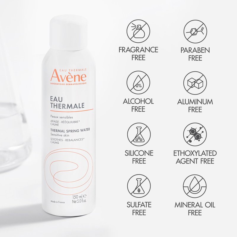 Avène Thermal Spring Water, Soothing Calming Facial Mist Spray for Sensitive Skin, 5 Fl Oz