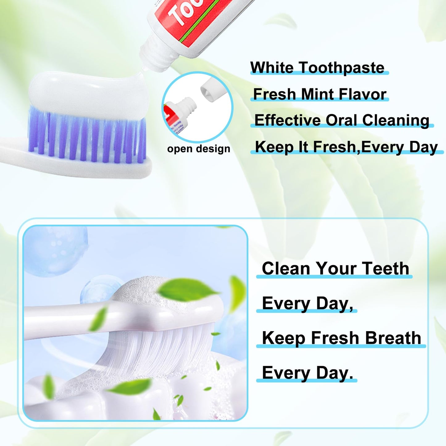 HOIQIRY 100 Tubes Extra Small Travel Size Toothpast Bulk,0.35 oz/10 Grams Mint Small Disposable Toothpaste 0.8x3.5 inches Single Use Bulk Toothpaste Travel Size for Hotel,Camping,Homeless,Guests