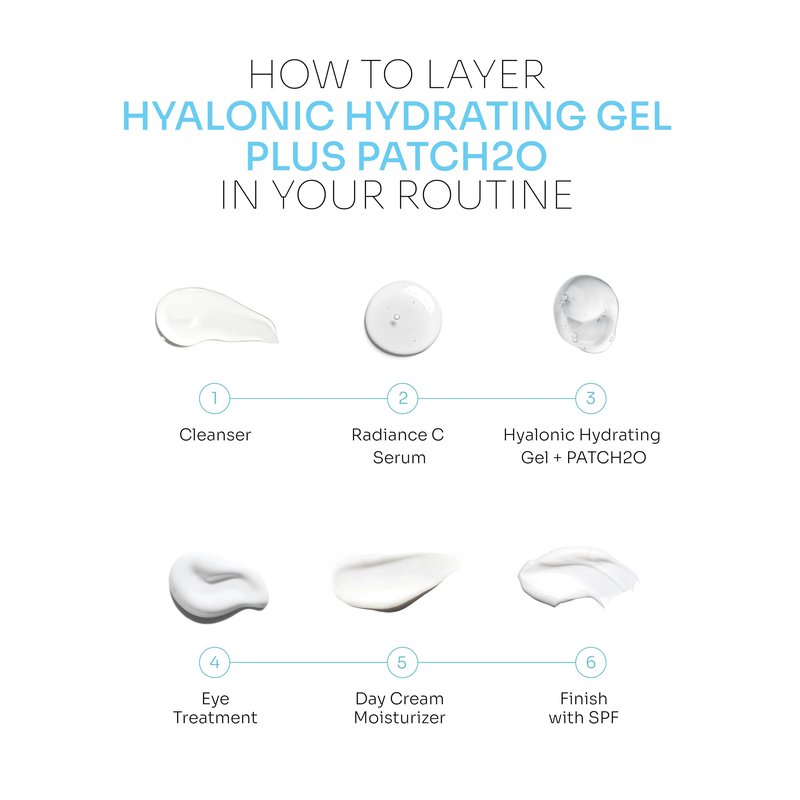 Hyaluronic Hydrating Gel plus PATCH2O -Moisturizing gel for all skin types, light and refreshing formula, daily protection-75ml (Hyaluronic Hydrating Gel)
