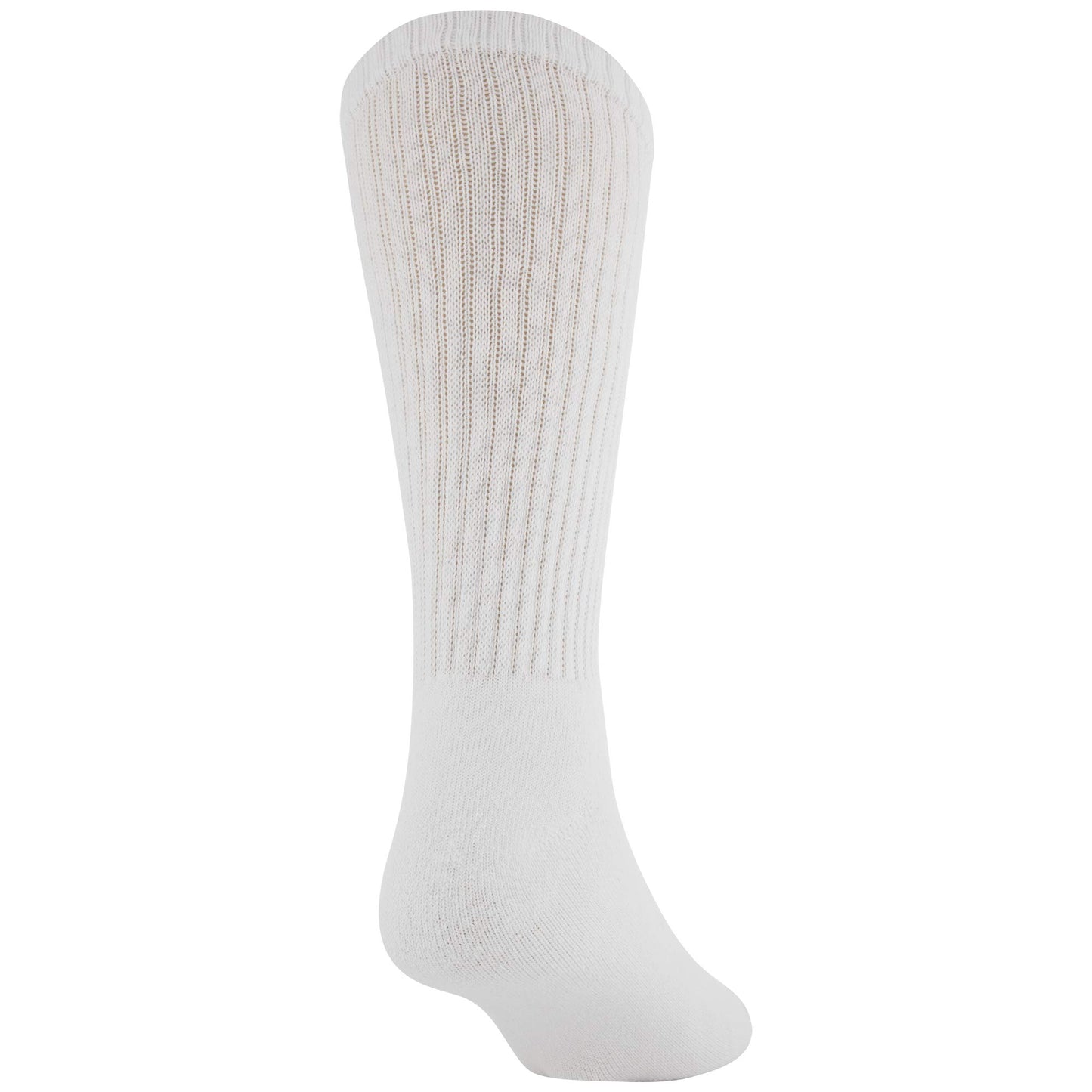 Gold Toe Men's Cotton Crew Extended 656SE Athletic Socks,White,13-15