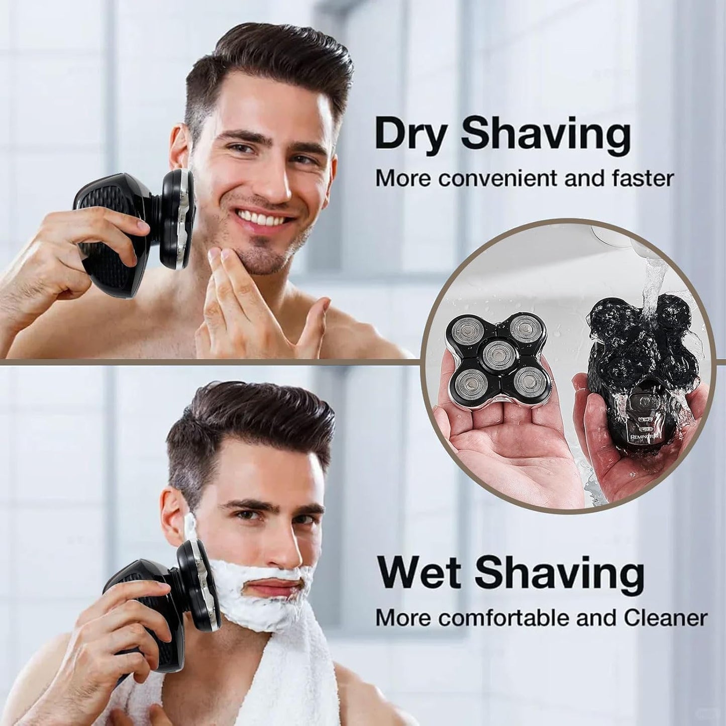 Pro Head Shaver Replacement Blades Compatible with Remington Balder Pro Head Shaver Model XR7000,Precision Electric Shaving for Bald Men. (1pack)