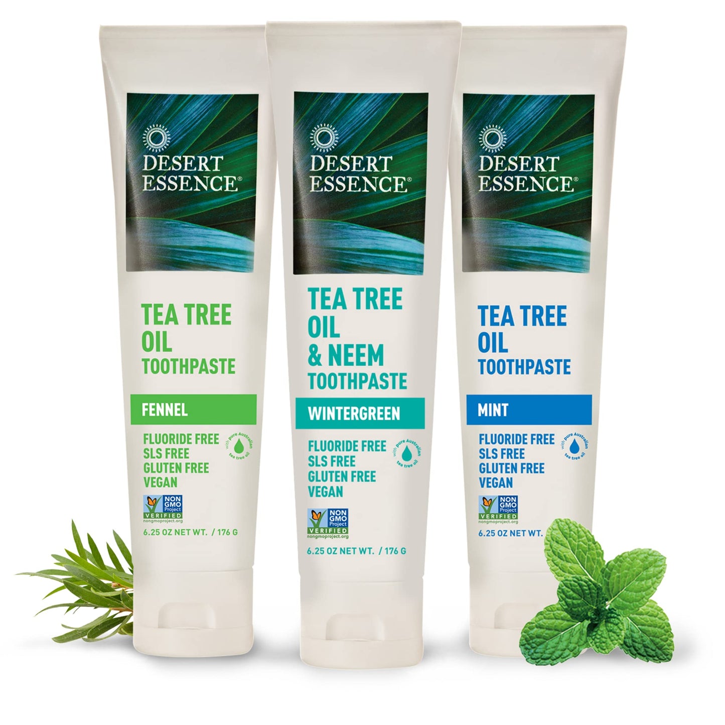 Tea Tree Oil & Neem Wintergreen Toothpaste (6pk)