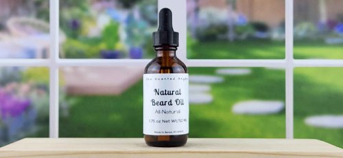 TSA Handmade All Natural Men's Beard Oil, Sweet Orange and Peppermint Fragrance, Grooming, Growth, Moisturizer, Shine, Sensitive Skin, Dad, Gift, Teens, 1.75 oz