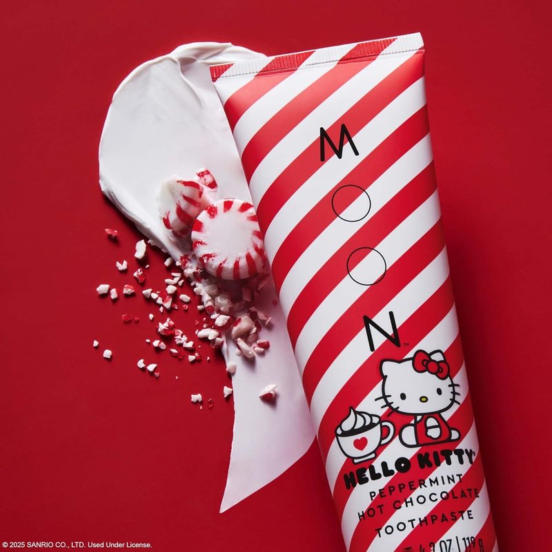 Hello Kitty Toothpaste - Peppermint Hot Chocolate Flavor, 4.2 Oz | No Fluoride, Sugar-Free, Extra Soft Toothbrushes for Kids & Adults