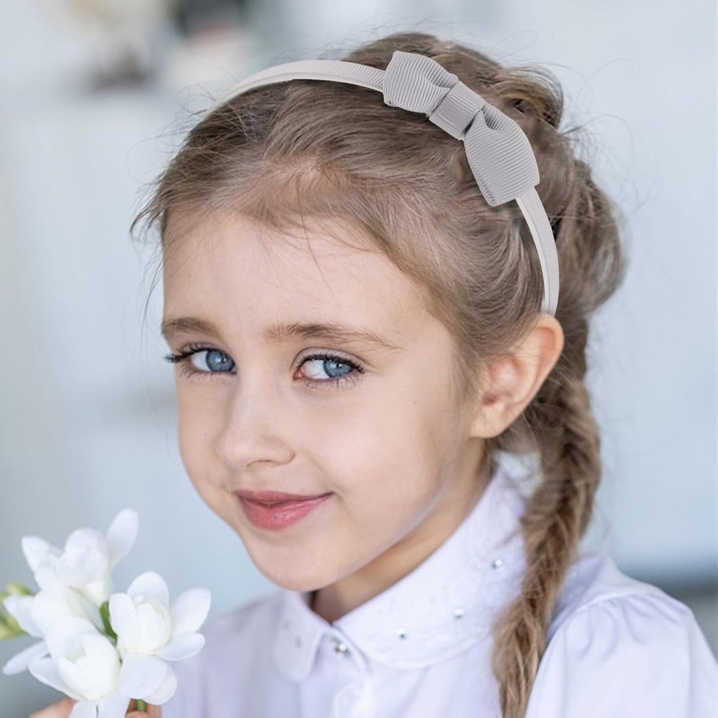 Toddler Headbands with Bows - Soft, Cute Hair Accessories for Girls (10pcs)