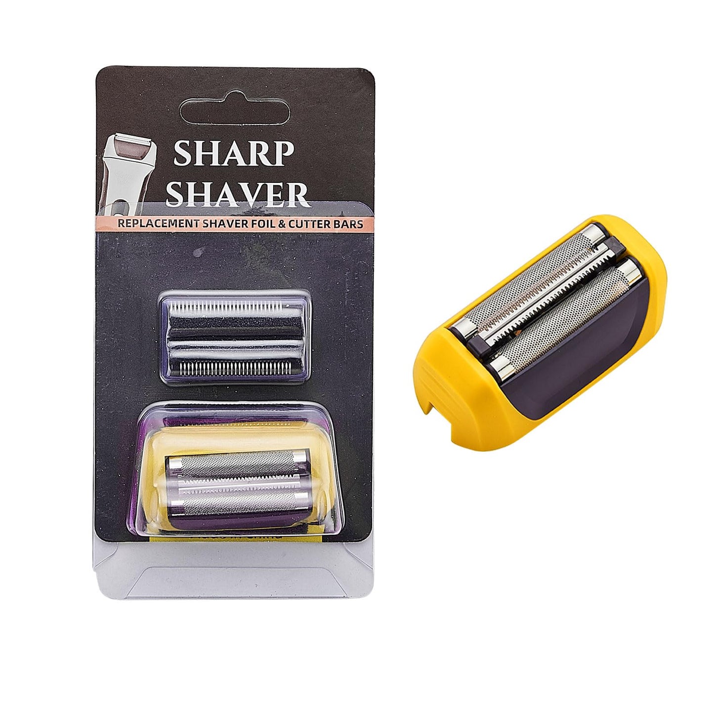 2Pcs Shaver Replacement Foils, Cutters and Head, Compatible with all Wahl 7061 Series. Yellow