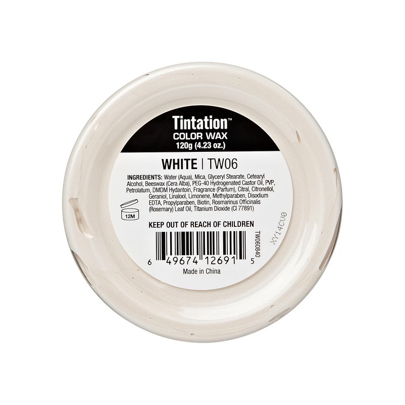 Red by Kiss Tintation Temporary Hair Color Wax – Vivid Instant Color, Ultra Hold, Water & Sweat Resistant, Curly Hair Safe, Non-Drying & Damage-Free (White)