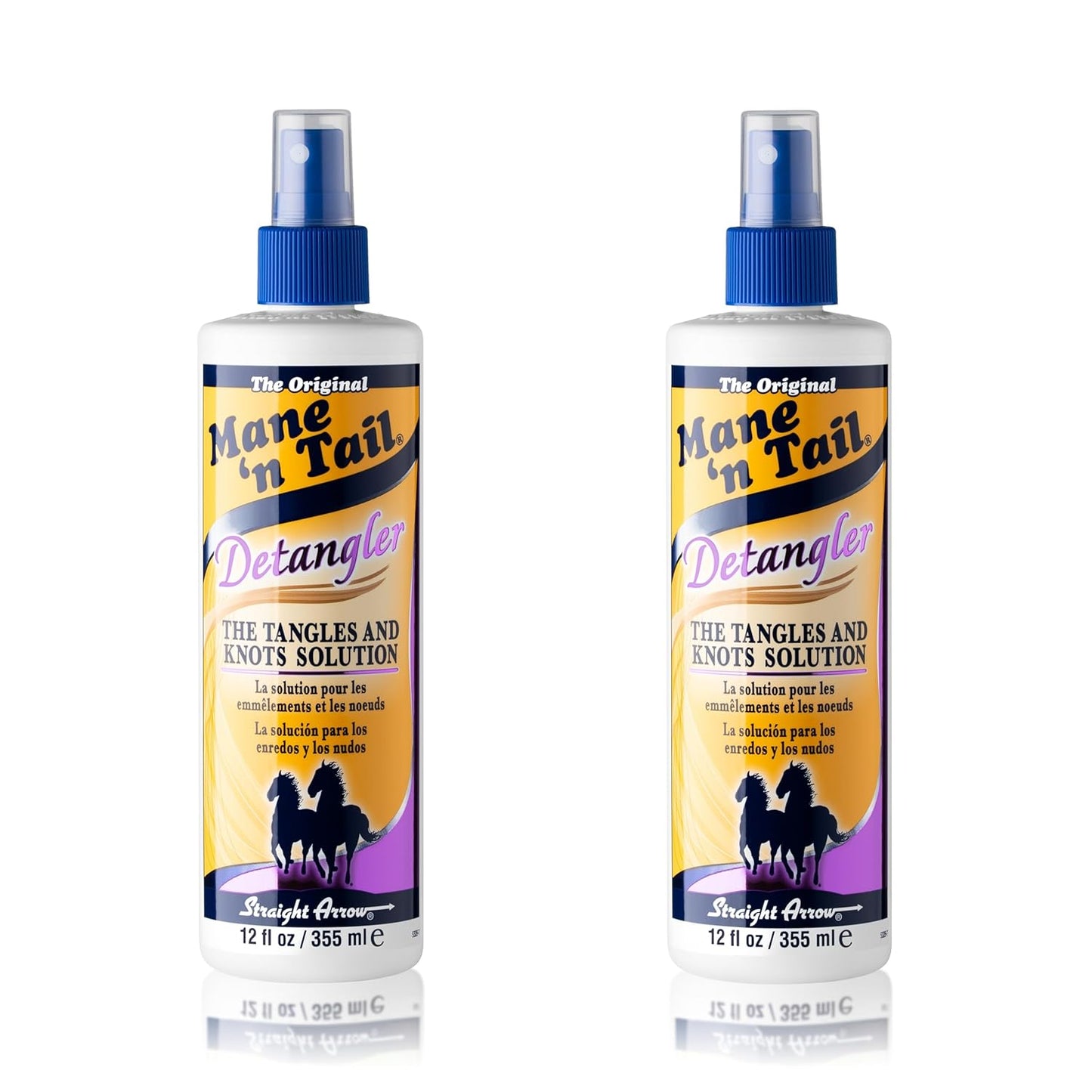 Mane 'n Tail Detangler 12 oz – pH Balanced Formula to Eliminate Tangles, Knots & Split Ends, Adds Shine and Improves Manageability