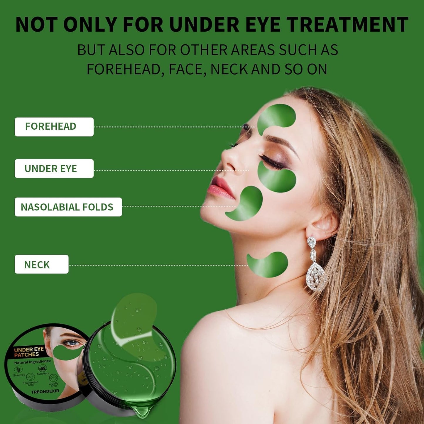 24K Gold Eye Masks for Dark Circles and Puffiness 70PCS, Under Eye Patches Gel Pads for Puffy Eyes Treatment w/Collagen, Caffeine, Peptides for Eye Bags Treatment, Gel Eye Mask Skincare
