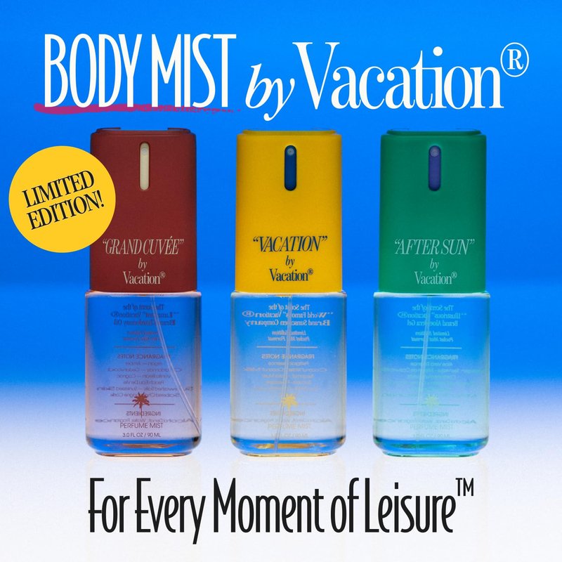 VACATION After Sun Body Mist and Perfume for Women, 3 Fluid Ounces - Aloe Vera, Cucumber and Green Tea Scent, Hair and Body Spray, Summer Fragrance, Travel Size