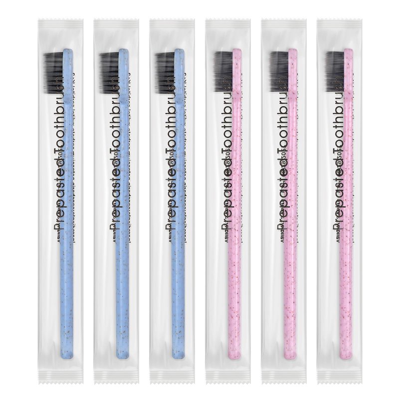 SLequipo 200Pcs Prepasted Disposable Toothbrushes Bulk Individually Wrapped Pre Pasted Soft Bristle Tooth Brush Set Travel Colorful Toothbrushes for Homeless Gift Hotel Camping Travel