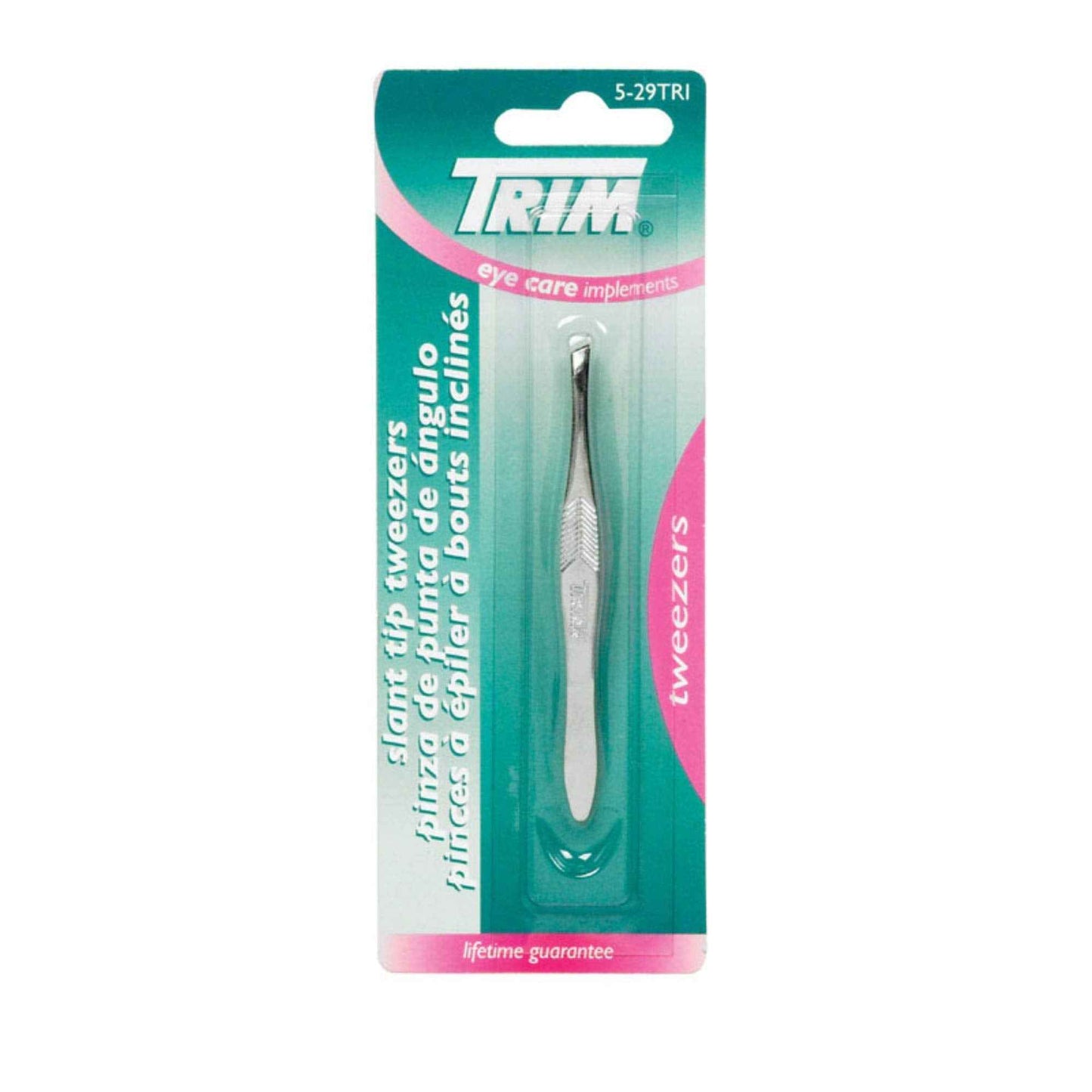 SLANT TIP TWEEZERS CHRM (Pack of 6)