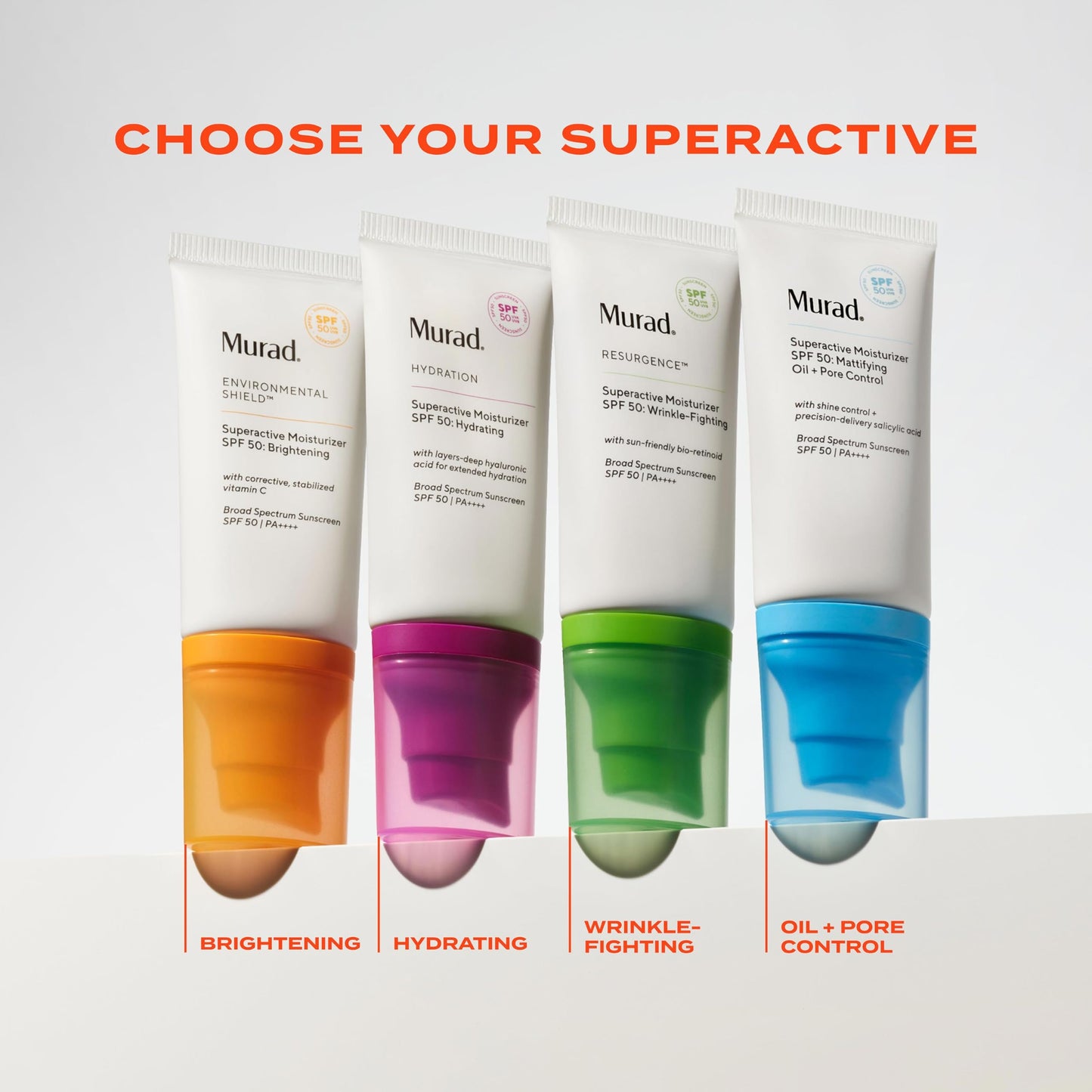 Murad Superactive Brightening Moisturizer SPF 50 Travel - Vitamin C Packed Hydrating Ulta Sheer Facial Sunscreen W/Lipid-boosting Technology for Preventative Aging Protection from UVA/UVB - 0.8 Fl Oz
