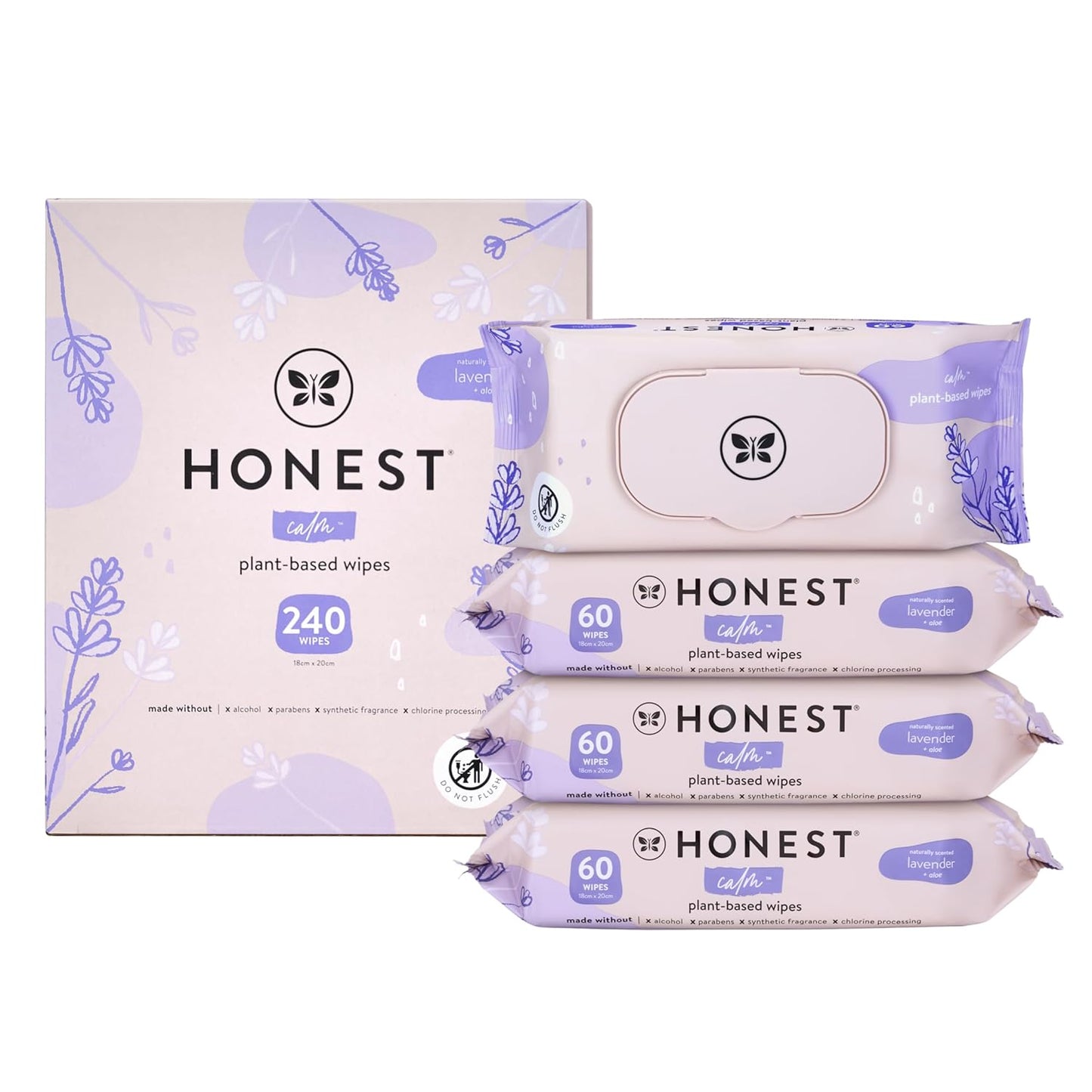 The Honest Company Hydrate + Cleanse Naturally Scented Wipes | Cleansing Multi-Tasking Wipes | 99% Water, Plant Based, Hypoallergenic | Aloe + Cucumber, 60 Count