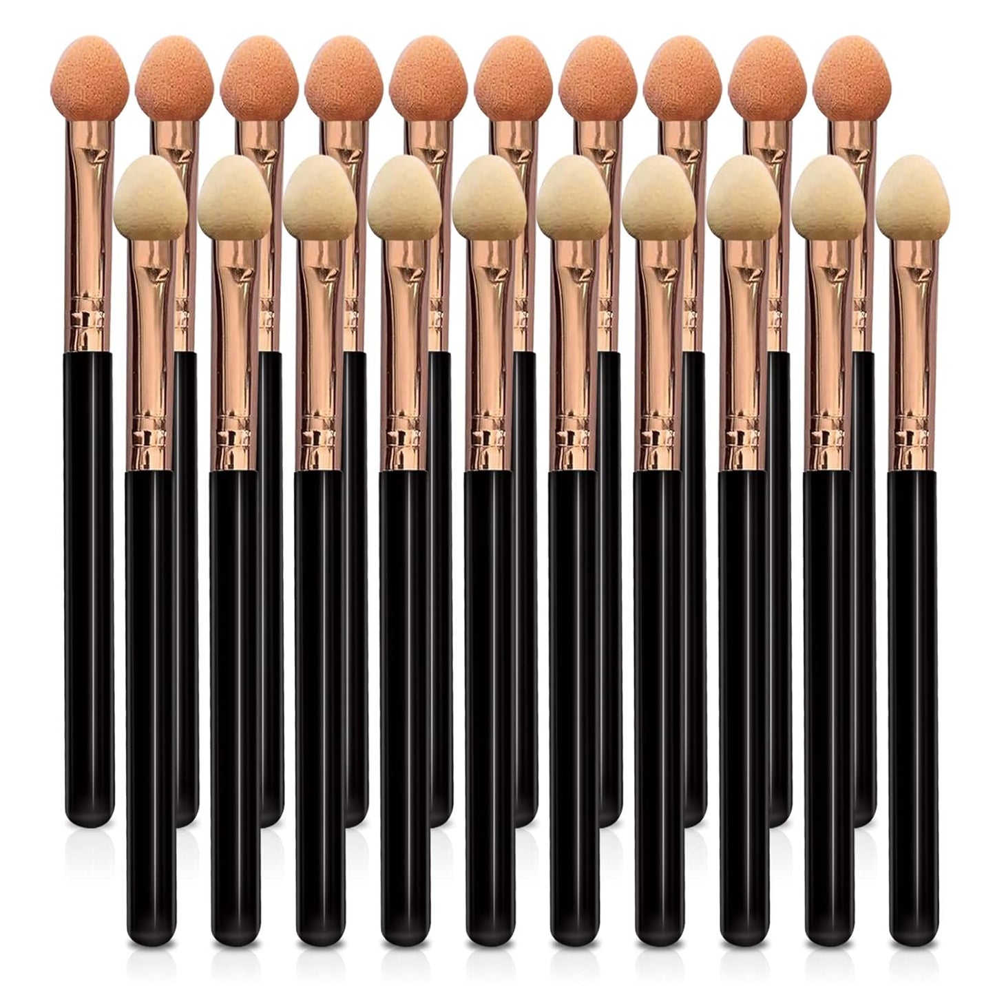 Makeup Brushes Set for Women Professional,UorPoto 10Pcs Sponge Eyeshadow Brush Sets Applicator Double Sided reusable