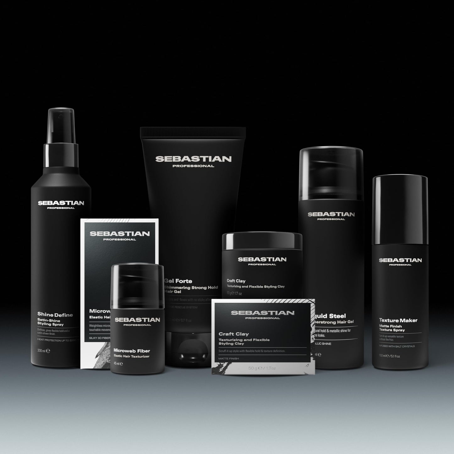 Sebastian Professional Styling Craft Clay | Remoldable Texturizing Hair Styling Clay for Natural Hold | 1.7 oz | Packaging May Vary