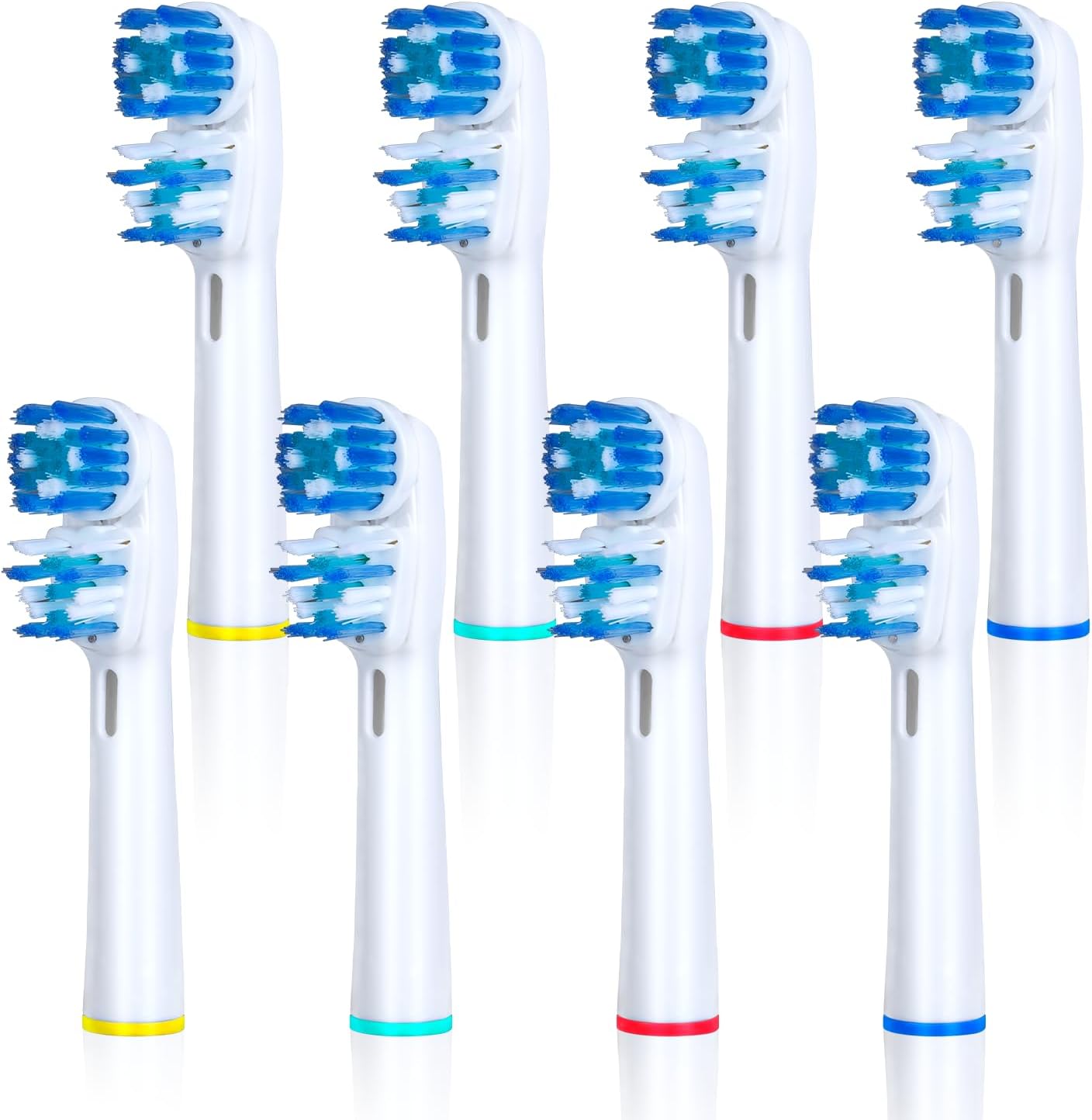Replacement Brush Heads Compatible with Oral B- Double Clean Design, Double Clean Brush Heads, Compatible with Braun Oral-B Dual Clean Electric Toothbrush - Pack of 4