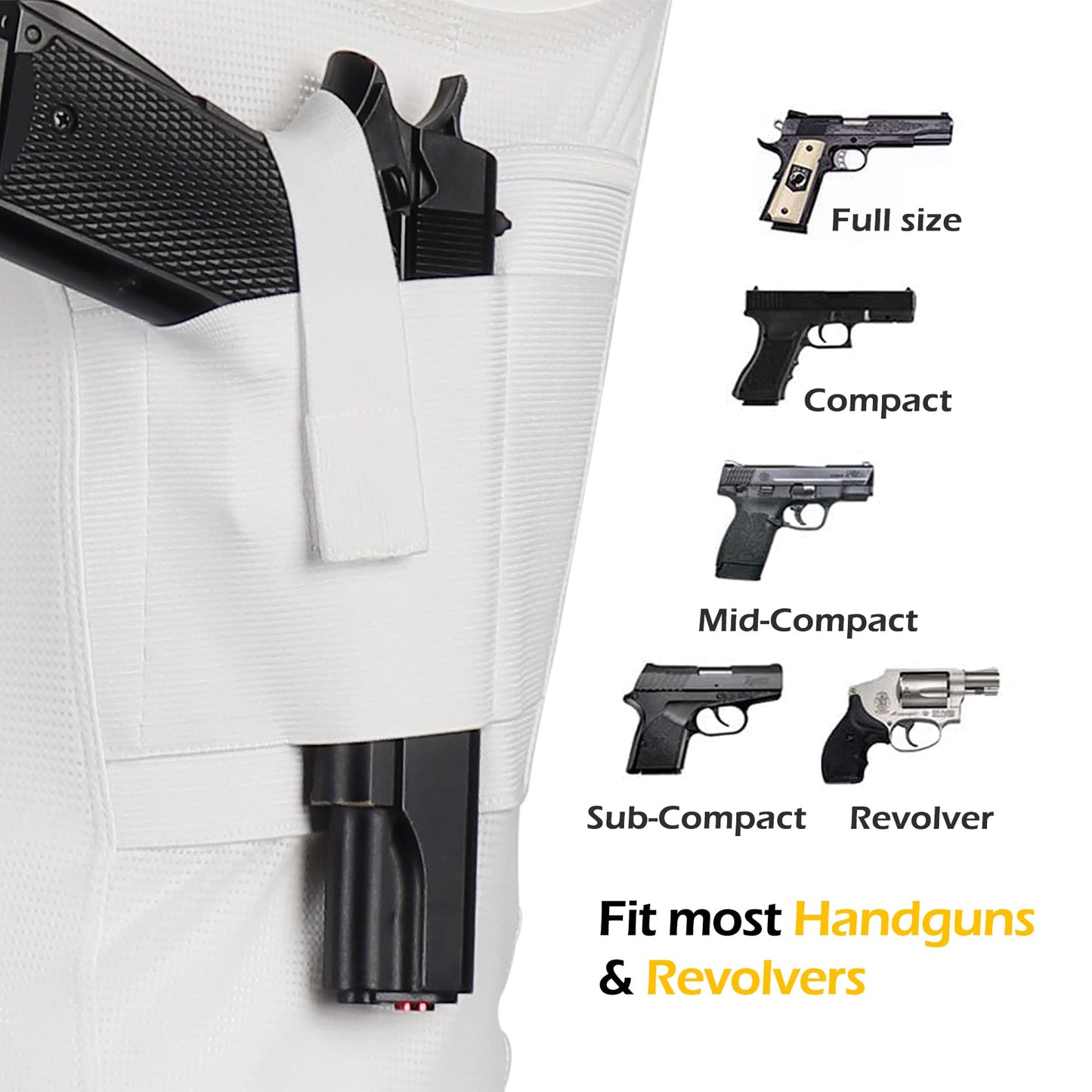 Lilcreek Mesh Conceal Carry Shirts for Men - Undercover Concealed Carry Gun Holster Clothing