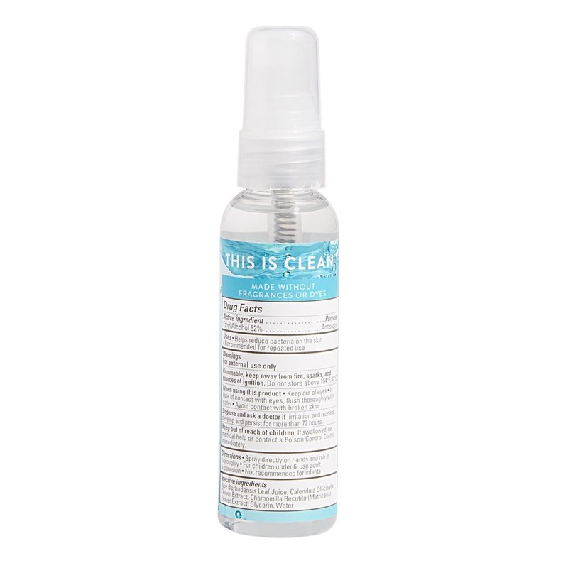 The Honest Company Plant-Based Hand Sanitizer Spray, Kills 99.9% of Germs, Hypoallergenic, Quick-drying, Moisturizing, Fragrance-Free, 2 fl oz