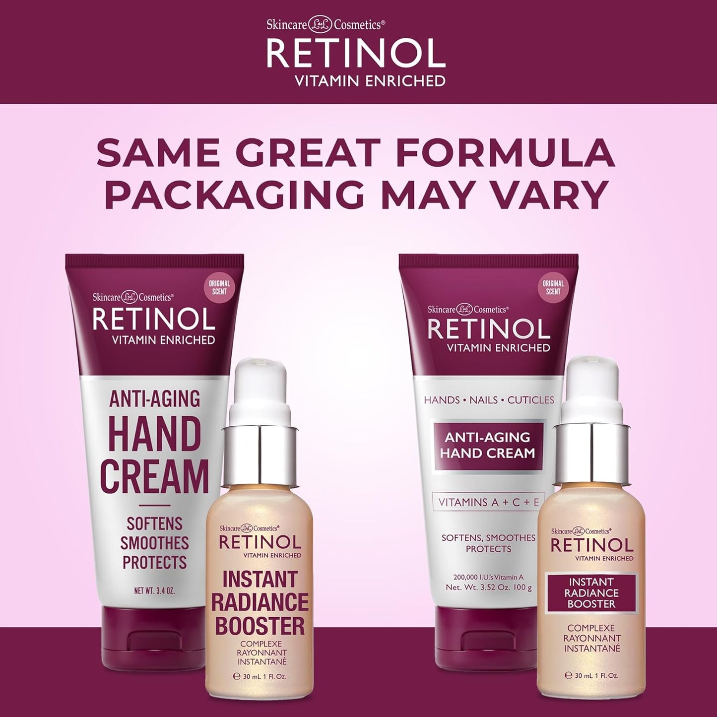 Retinol Anti-Aging Hand Cream - Nourishing Hydration for Skin, Nails & Cuticles | Instant Radiance Booster