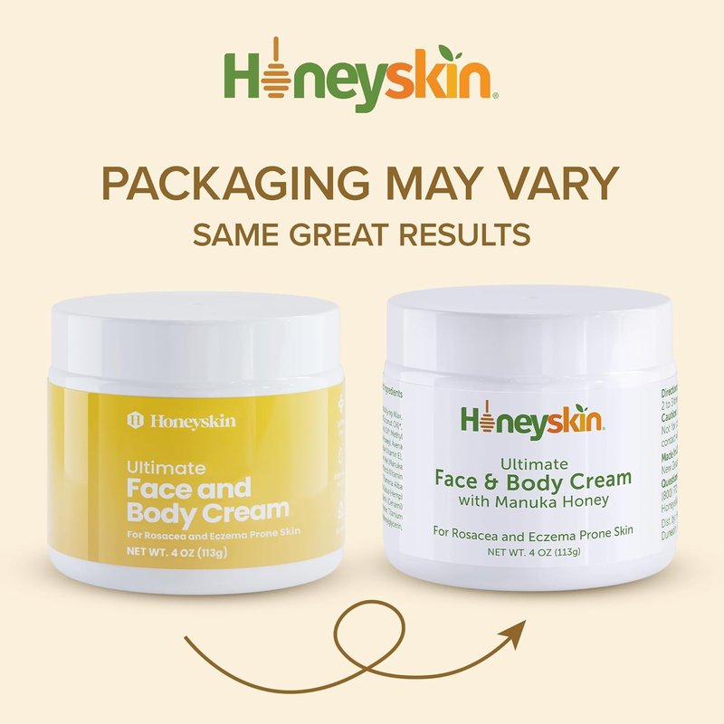 Hydrating Face Moisturizer & Body Cream - Organic Manuka Honey for Dry, Itchy Skin | 4oz