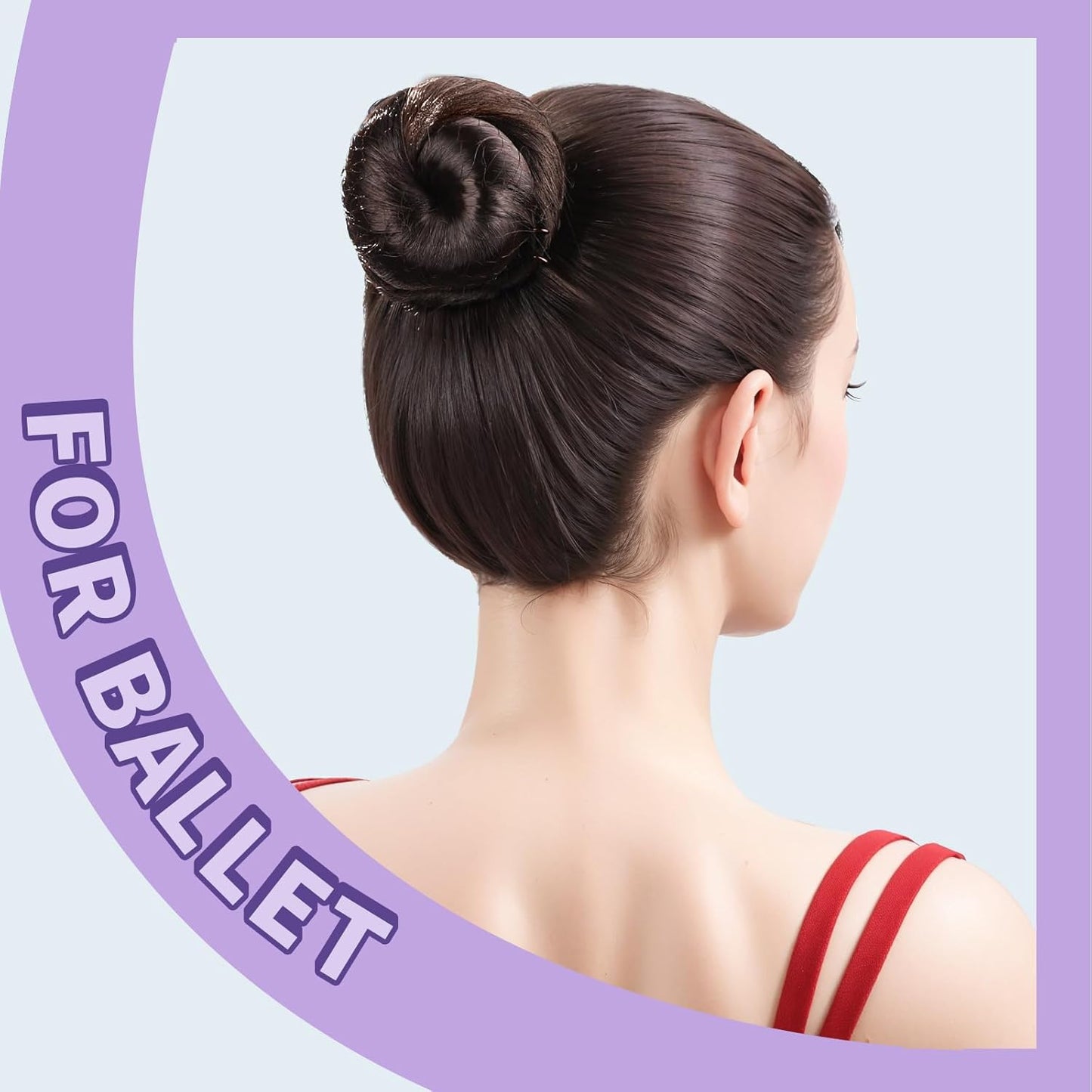 YGDZ Dance Hair Accessories Kit - Invisible Hair Net & Pins for Ballet Buns, Brown