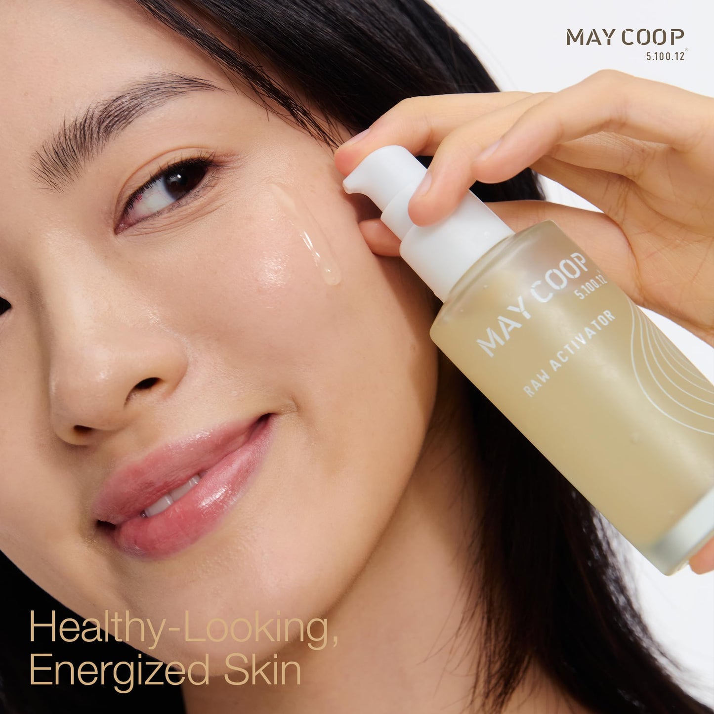 MAY COOP Raw Activator Face Serum | Hydrating & Nourishing with 63% Maple Sap, Mushroom & Grain Extracts | Lightweight Fast-Absorbing Daily Glow Facial Serum | Korean Skincare, 2.02 fl oz