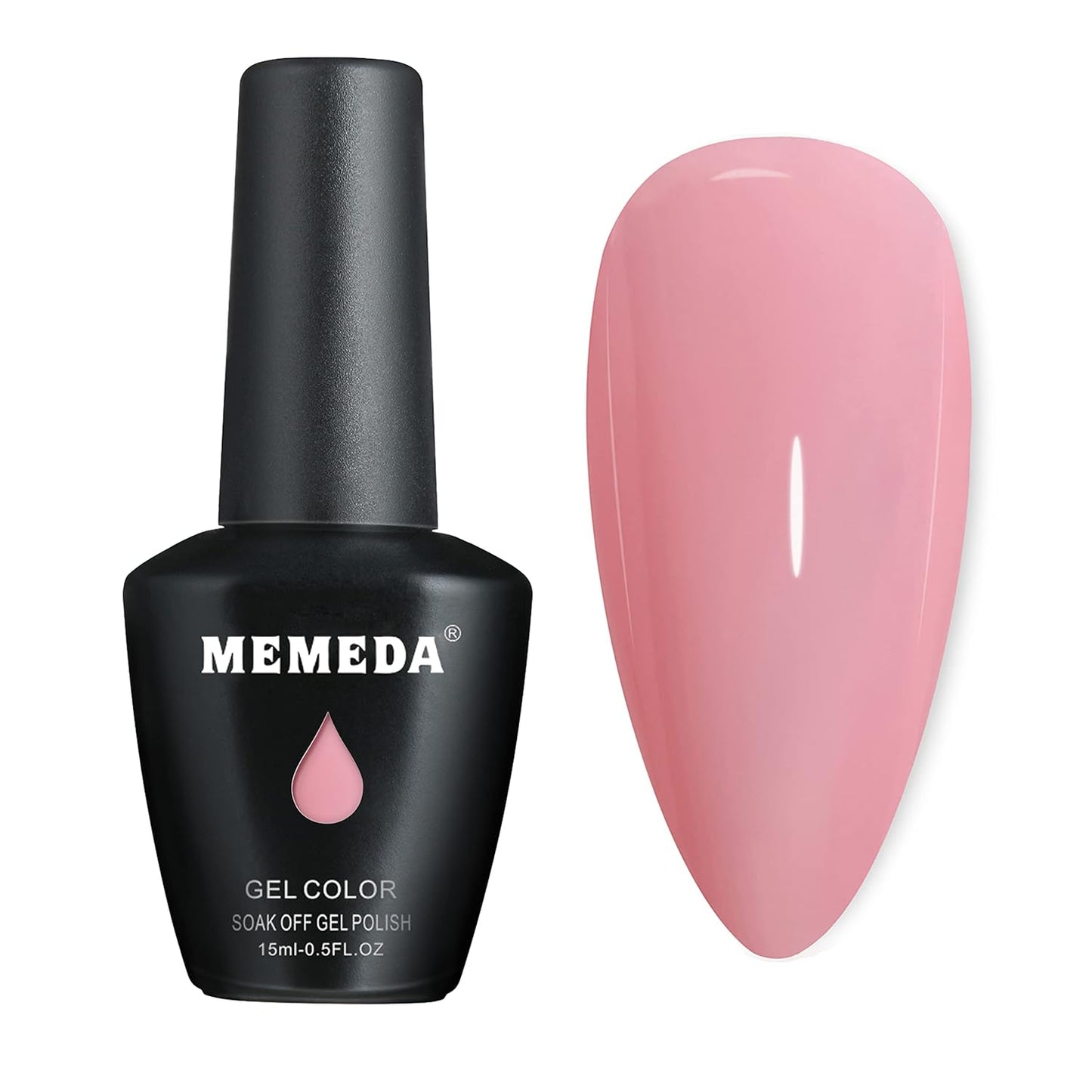 Gel Nail Polish, Milky White Nude Gel Polish, 0.27 fl oz