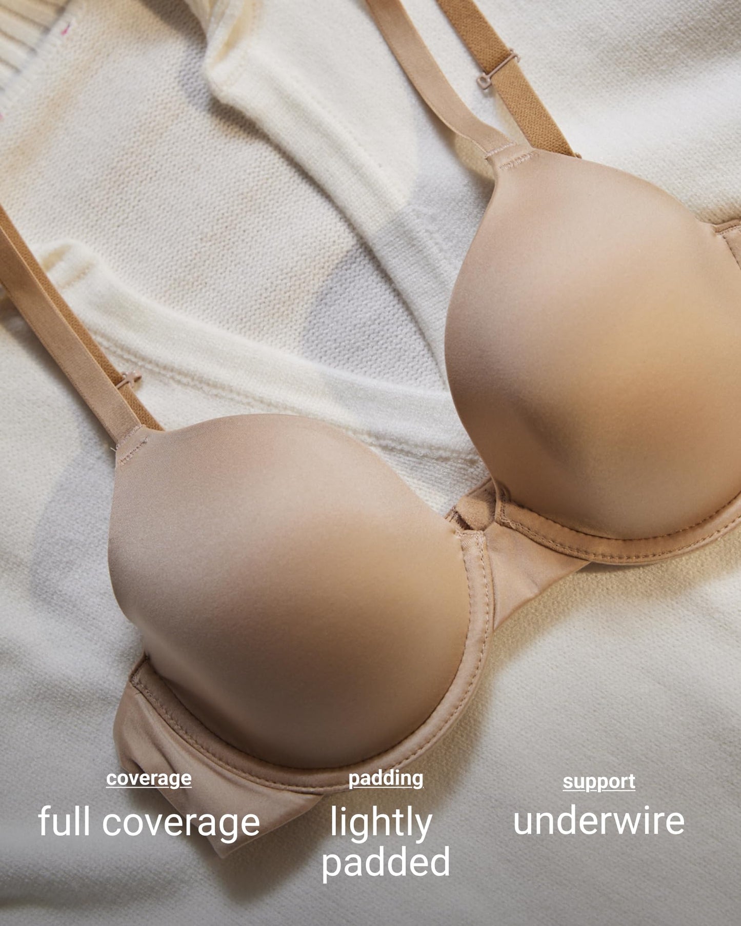 b.tempt'd by Wacoal Women's Future Foundation Lightly Padded Underwire T-Shirt Bra, 953281, Night, 34B