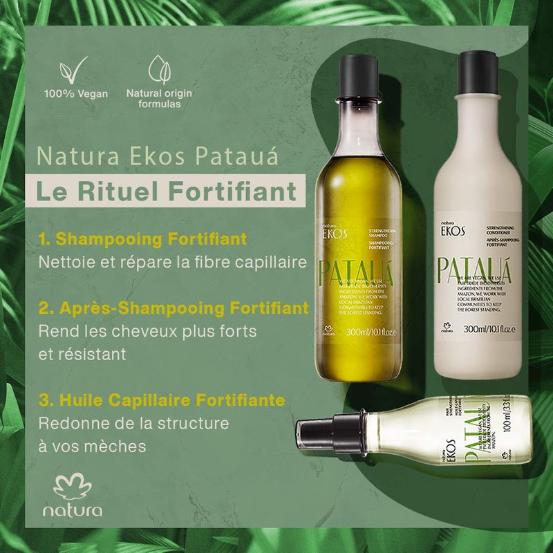 natura - Ekos Patauá Strengthening Conditioner - Repair & Renew Hair - Fortify Roots & Strands - Protein Rich - Vegan Hair Care - Brazilian Beauty Secrets - Personal & Self Care - 10.1 fl oz (300ml)