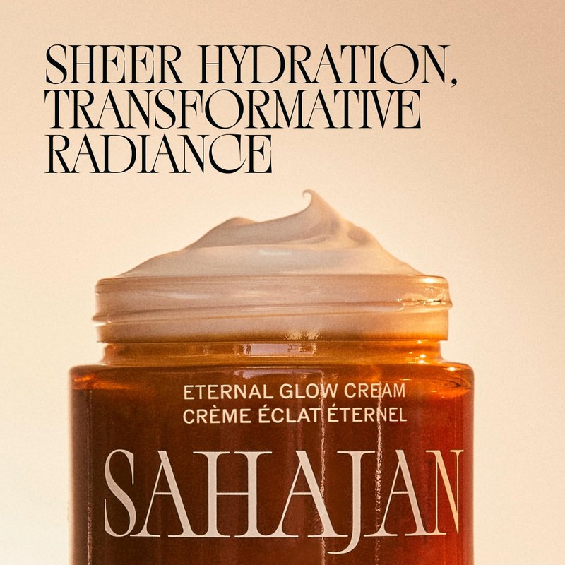 Sahajan Eternal Glow Bakuchiol Moisturizer, Retinol Alternative Face Cream with Vitamin C, Ceramides & Saffron, Brightening Anti Aging Bakuchiol Cream for Dark Spots, Fine Lines, Wrinkles, 1.7 oz