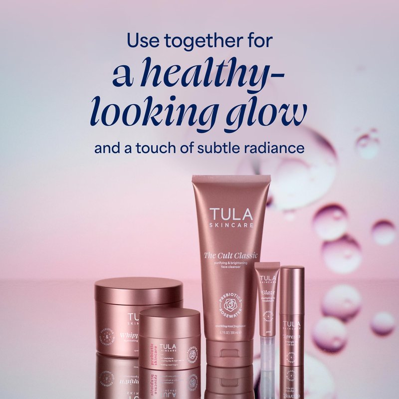 TULA Skin Care Spresso Energizing Eye Balm, Rose Glow - Energizing & Hydrating Caffeine Under Eye Treatment for Dark Circles, Portable and Perfect to Use On-the-go, 0.35 oz.