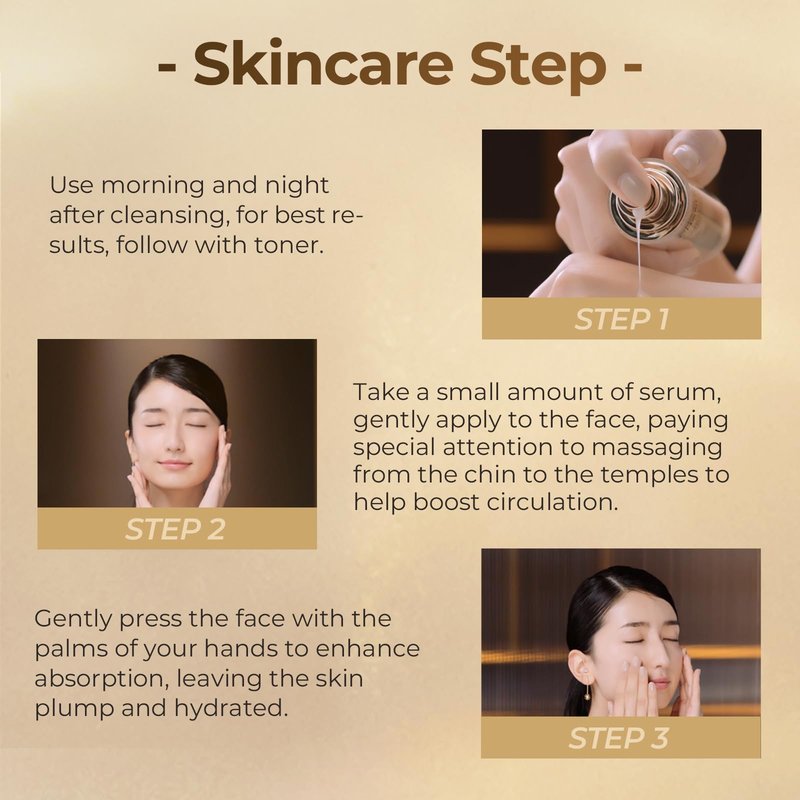 CHANDO HIMALAYA Gold Diamond Peptide-enriched Multi Anti-aging Serum (50ml/1.69oz) - Moisturizing Facial Essence Serum for Visible Correction of Anti Aging & Wrinkle with Tri-Peptide, Hyaluronic Acid