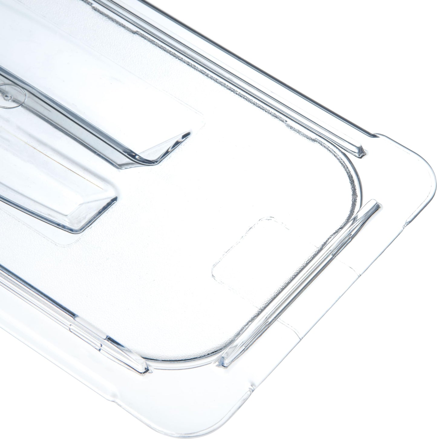 Carlisle FoodService Products 10270U07 StorPlus Third Size Polycarbonate Universal Handled Food Pan Lid, Clear