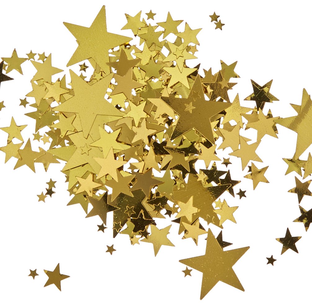 Beistle Gold Stars Confetti