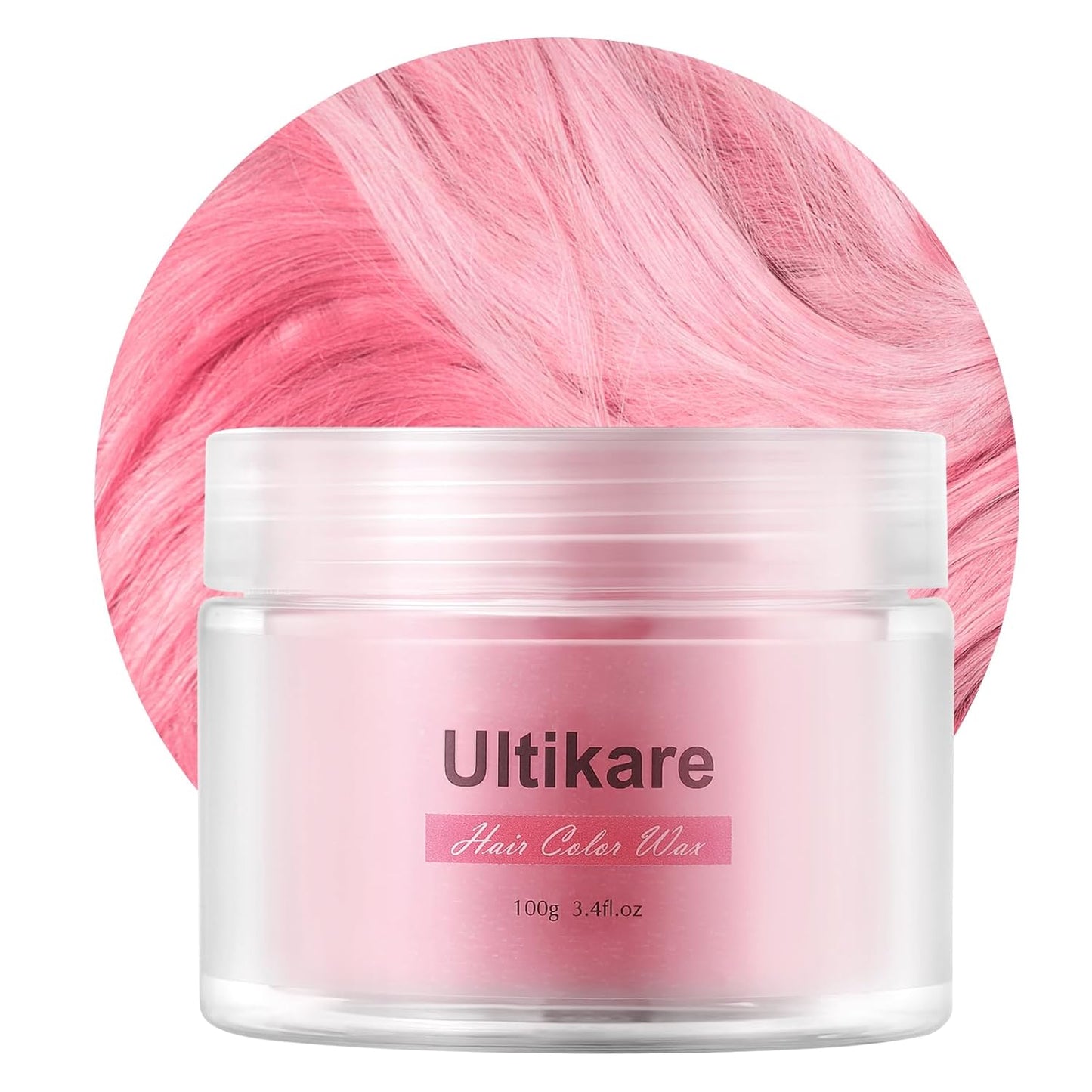 Temporary Hair Color for Kids, Ultikare Orange Hair Dye Washable Natural Hair Wax Color Chalk Mud Cream DIY Hairstyle Clay For Dark Hair Halloween, Cosplay, Party, Christmas Gift Girls 3.4 Fl Oz