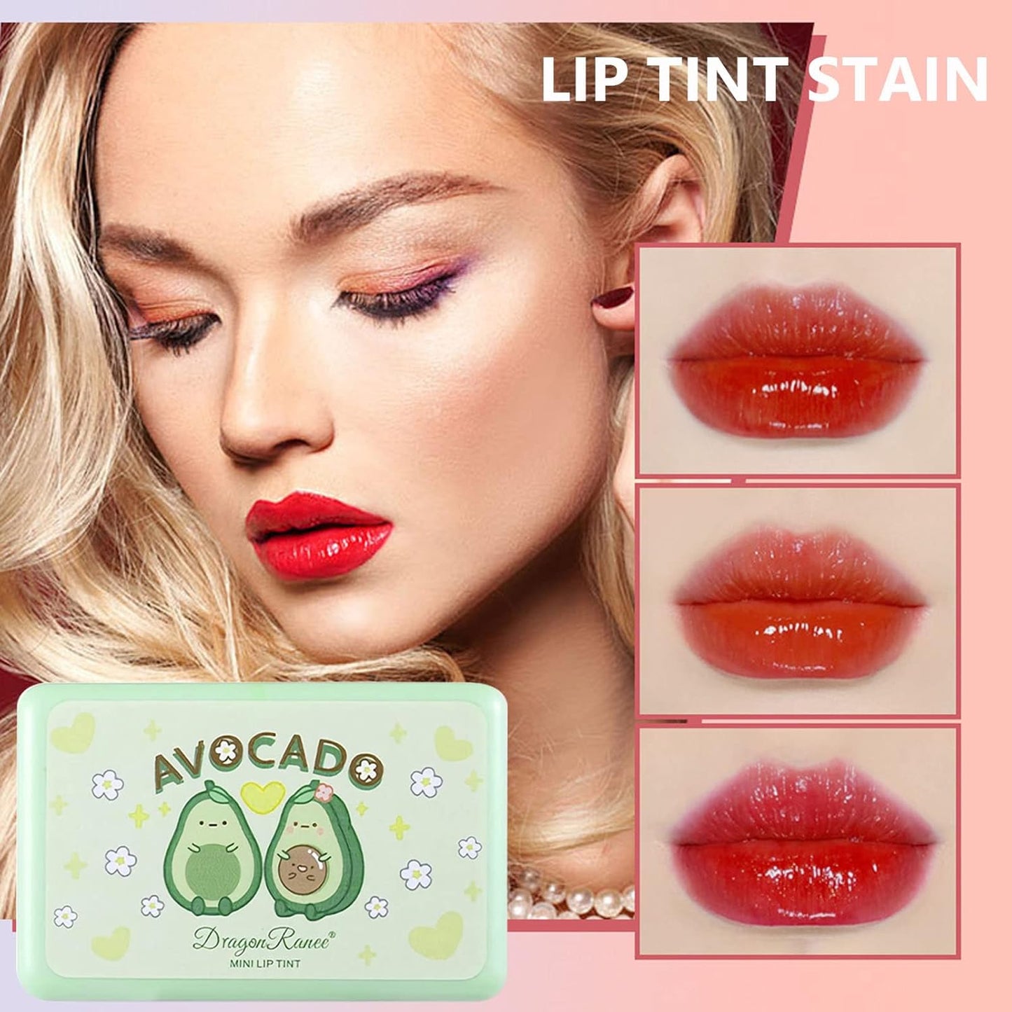 6 Colors Lip Tint Stain Set, Korean Velvet Watery Lip Stain Moisturizing Mini Liquid Lipstick, Multi-use Lip and Cheek Tint, Long lasting Non-Stick Cup Waterproof, Lip Color Makeup