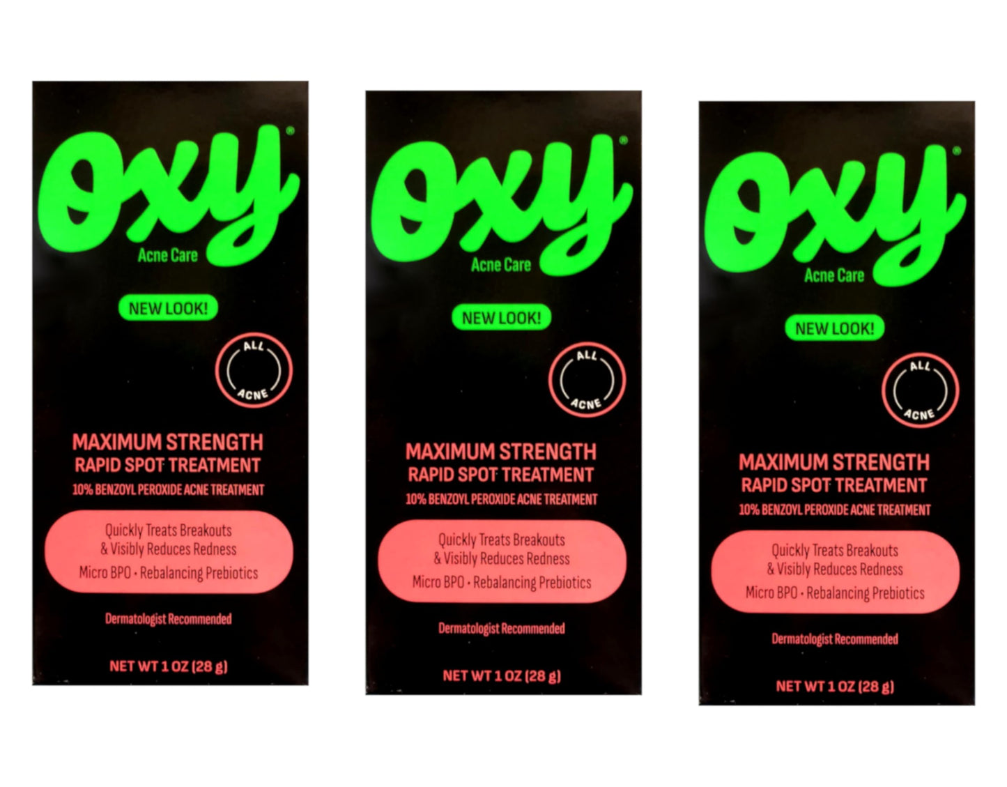 Oxy Maximum Strength Rapid Spot Treatment 1 Ounce (Pack of 3)