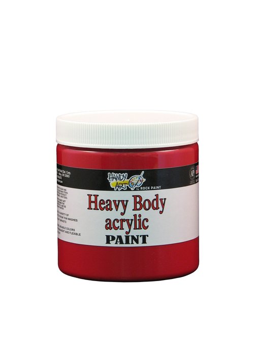 Handy Art Nu Master Heavy Body Acrylic Paint 8 ounce, Rubine Red