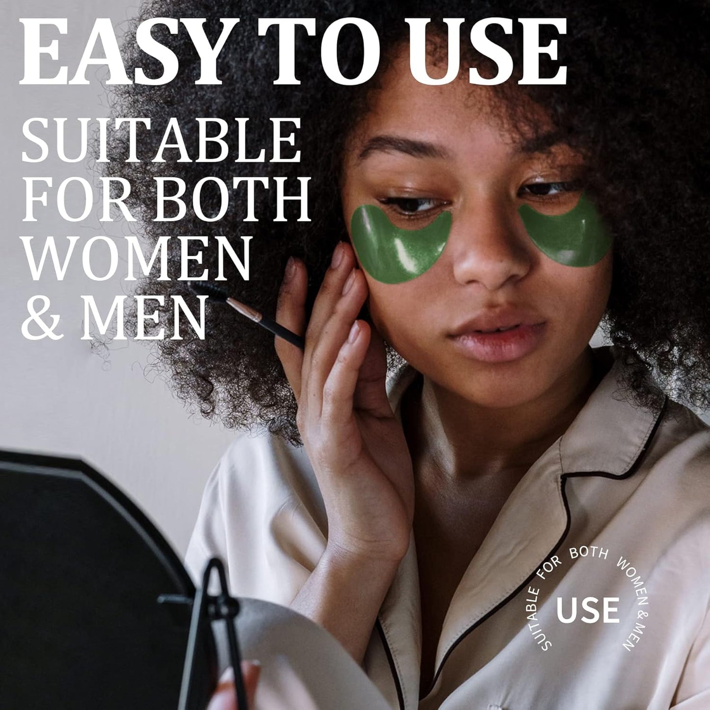 Under Eye Patches - Collagen Eye Masks for Firming & Repair | 30 Pairs Green Tea Treatment for Dark Circles & Puffiness