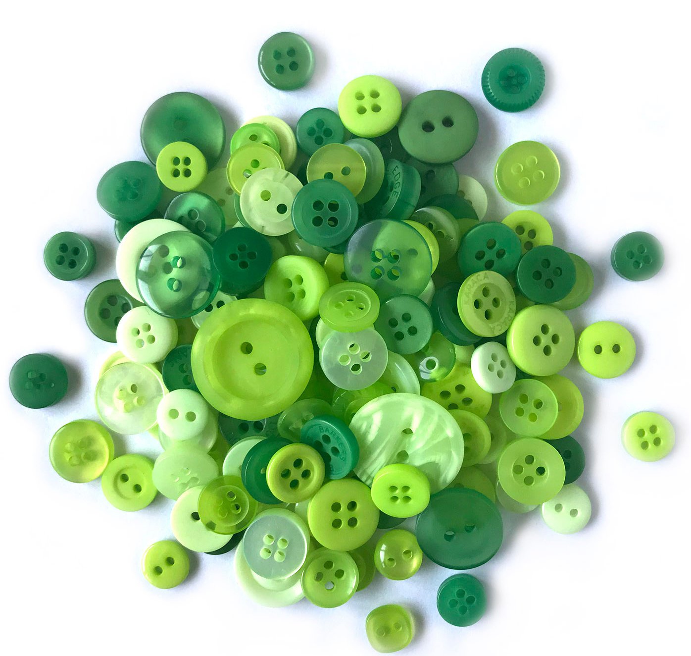 Buttons Galore CB101 Color Blend Buttons, 3-Ounce, Key Lime, 3 Shades of Green