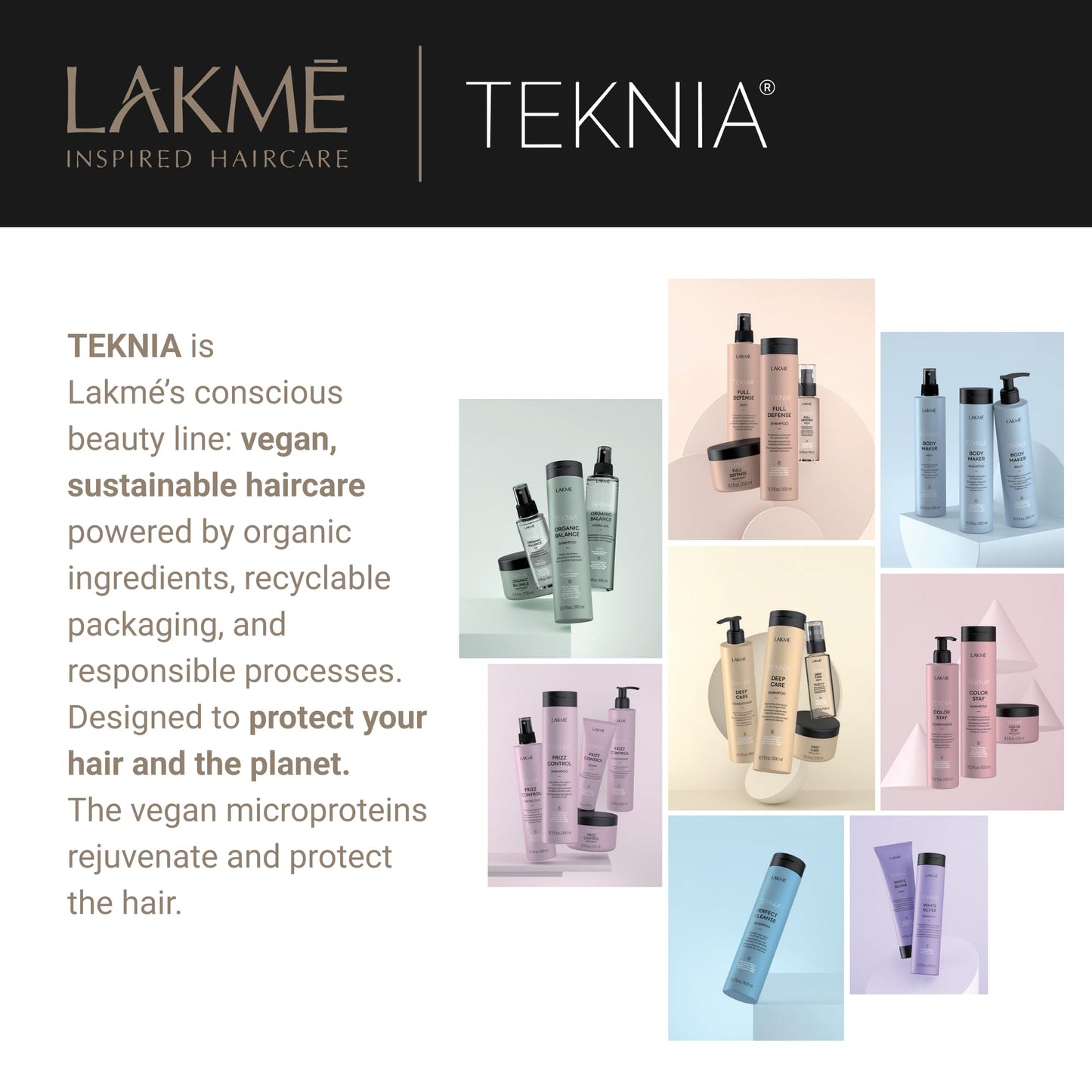Lakmé Teknia Frizz Control Leave In Conditioner, Anti Frizz Conditioner for Frizzy or Curly Hair, 10.2 Fl Oz