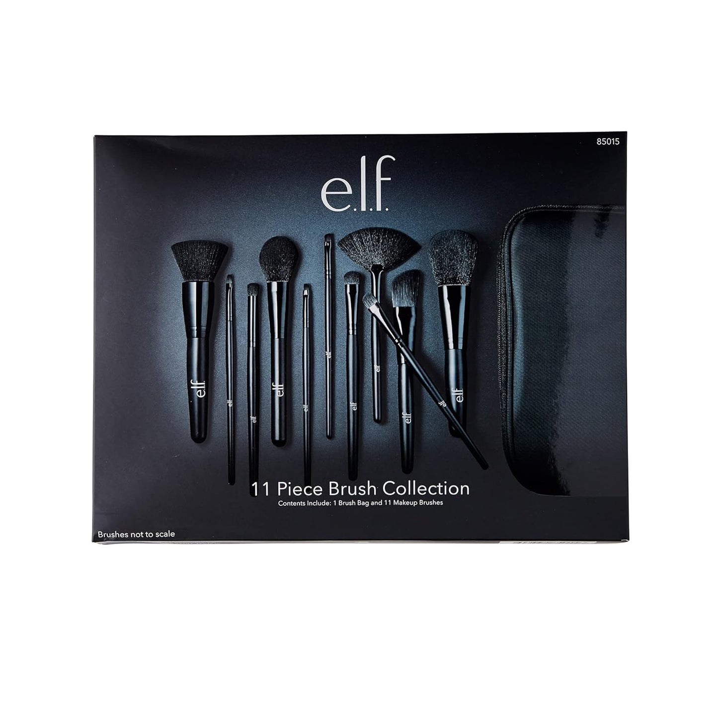 e.l.f. Cosmetics 11 Piece Makeup Brush Set - Versatile Brushes for Foundation, Eyeshadow & More