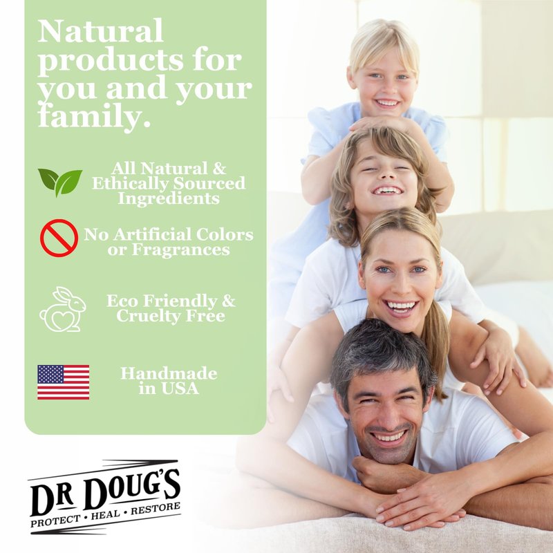 Dr. Doug’s Lip Logic All-Natural Lip Balm Duo (2-Pack) | Hydrating Lip Care with Zinc for Sun Protection | Soothes, Moisturizes, and Shields Lips | Portable, Non-Toxic Formula for Sensitive Skin