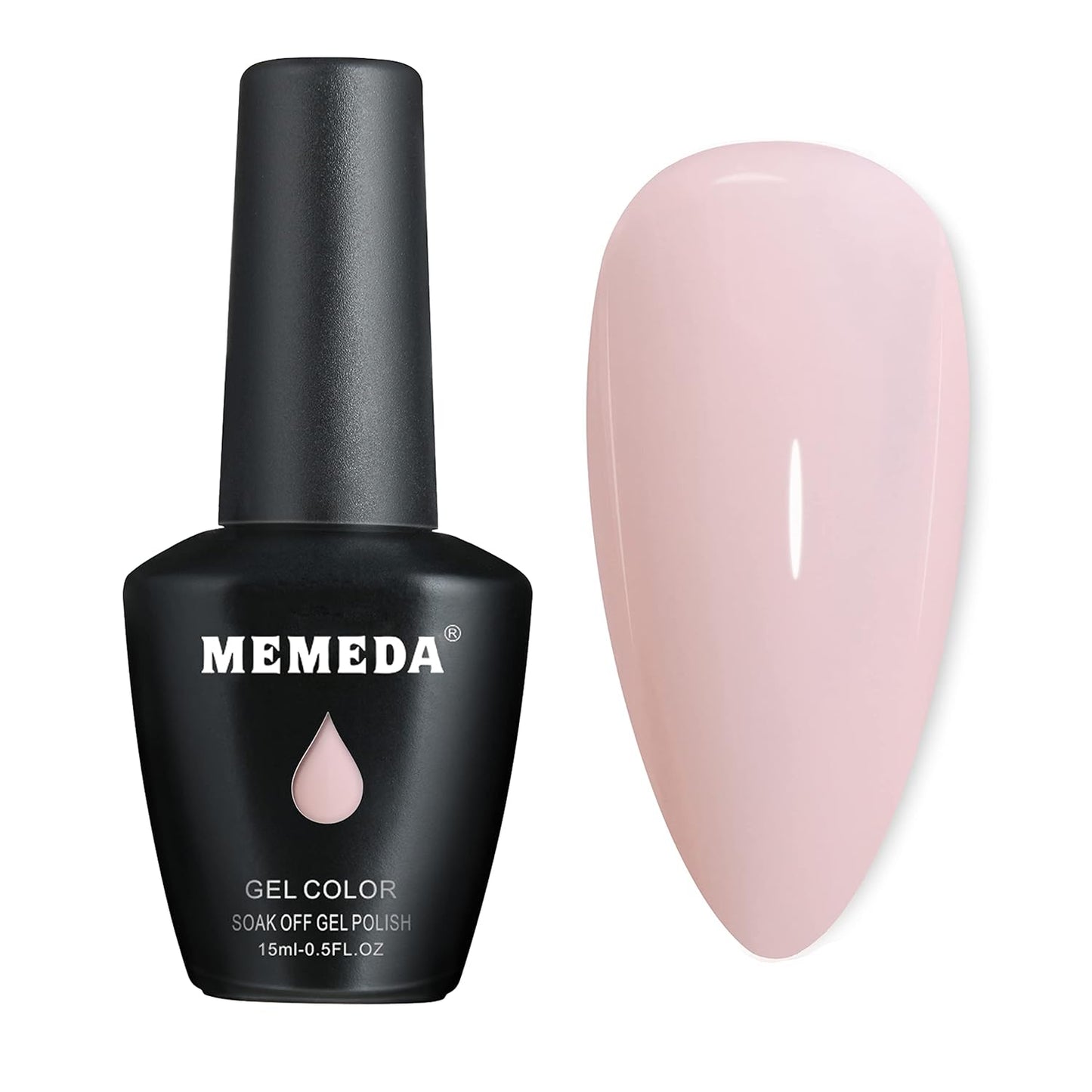 Gel Nail Polish, Milky White Nude Gel Polish, 0.27 fl oz