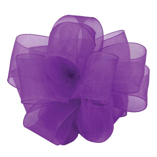 Berwick Offray LLC 428818 Simply Sheer Asiana Ribbon -1-1/2" W X 25 yd - Purple Ribbon