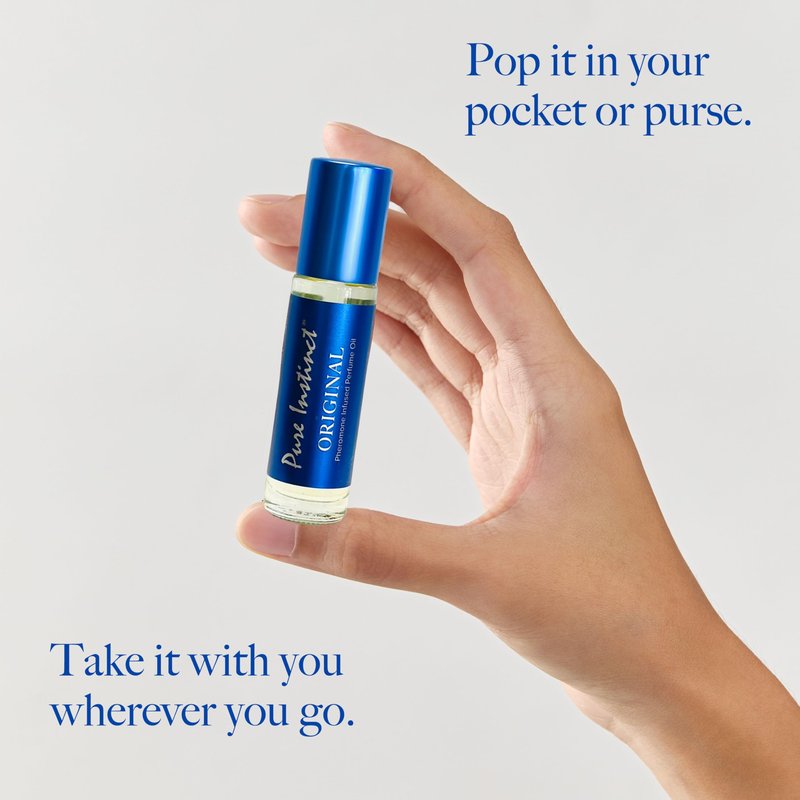 Pure Instinct Roll-On (3-Pack) - The Original Pheromone Infused Essential Oil Perfume Cologne - Unisex for Men and Women - TSA Ready