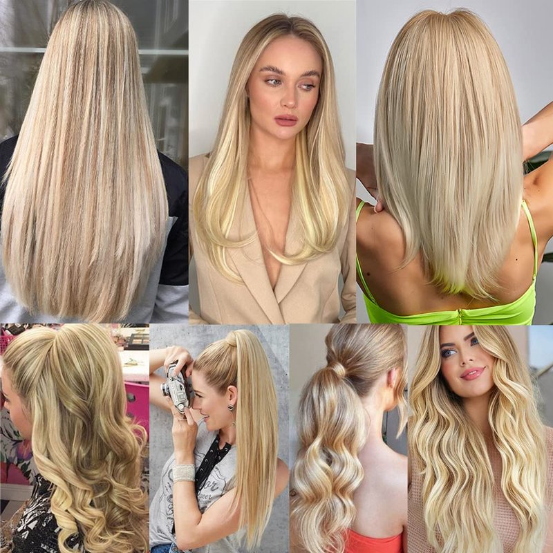P27/613 Highlight Body Wave Bundle Blonde Human Hair 3 Bundles Brazilian Unprocessed Virgin Hair Extensions For Women Piano Color 8 10 12 Inch