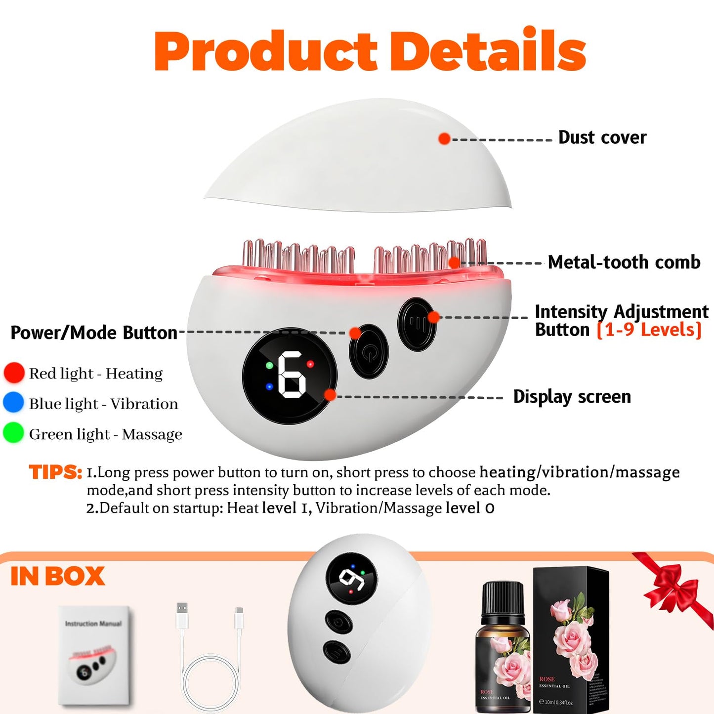 Electric Lymphatic Contour Face Brush with 9-Level Heating,Massage&Vibration,Scraping Massage Tool for Double Chin,Jawline,Puffiness and Facial Sculpting